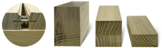 Terasy z akátového dřeva - pohled