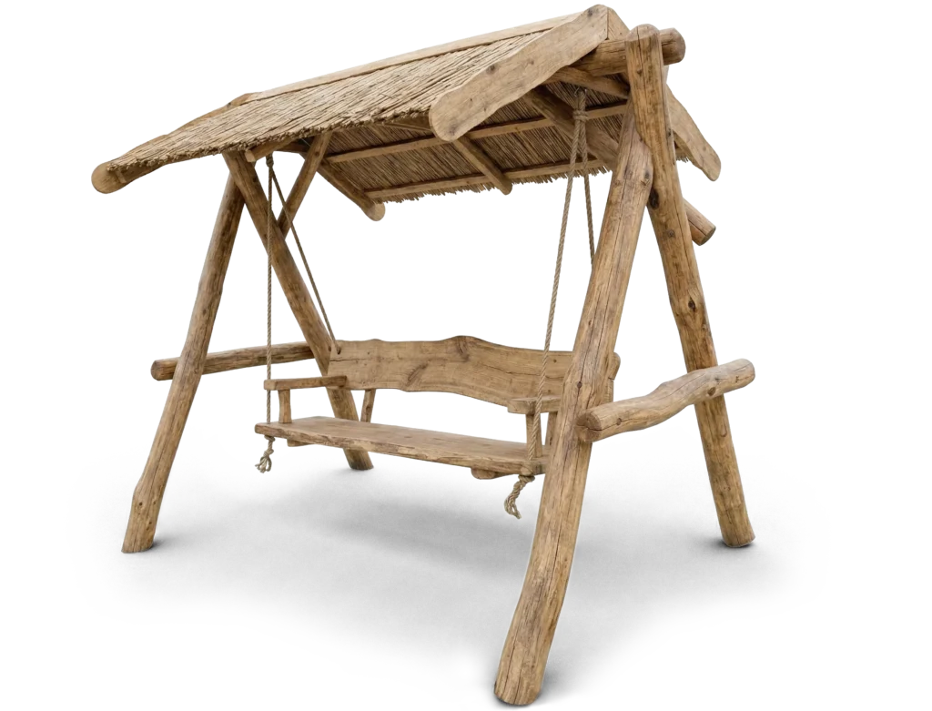 Záhradna hojdačka z agátoveho dreva